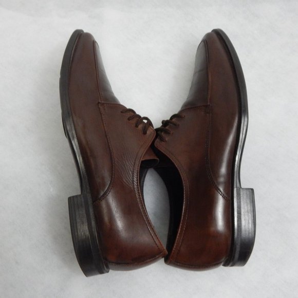Giorgio Brutini Mens Brown Lace Up Leather Oxford Size 10M - Picture 8 of 10